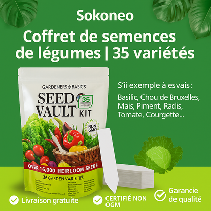Sokoneo™ Coffret de semences de légumes – 35 variétés_ML